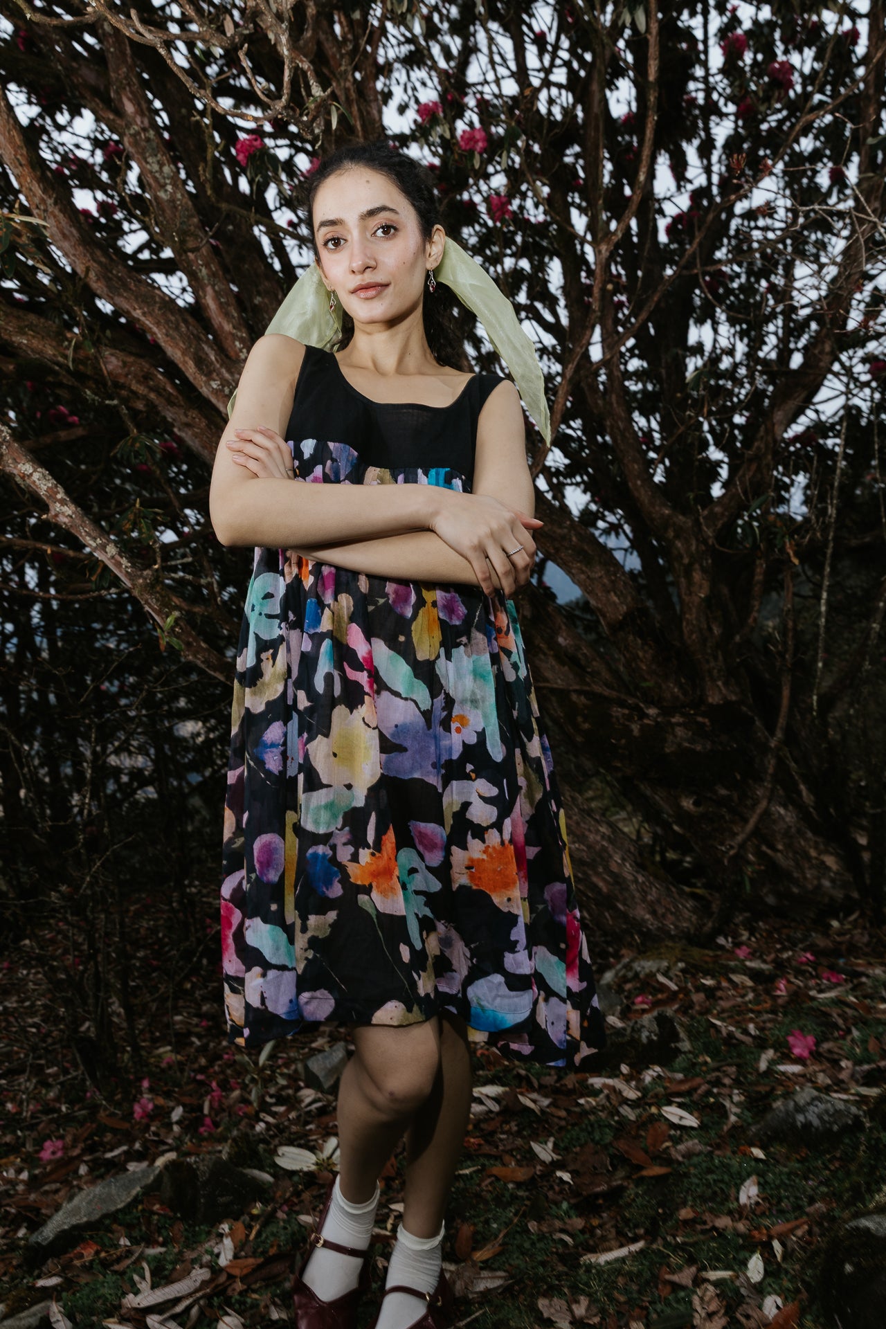 Night Canvas Short Dress