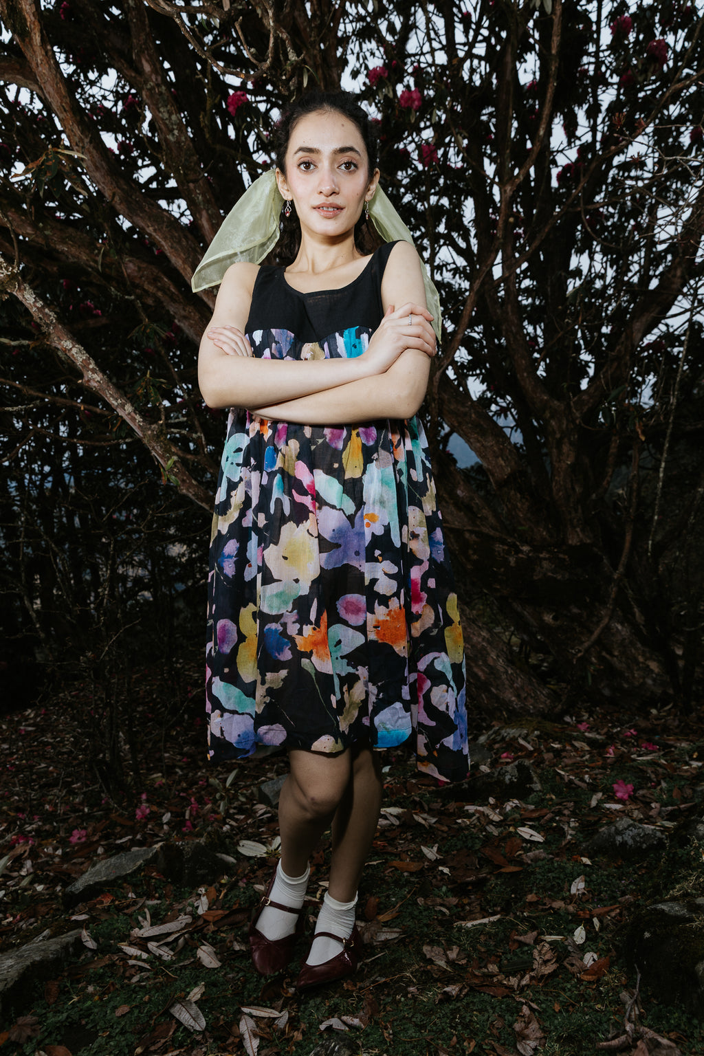 Night Canvas Short Dress