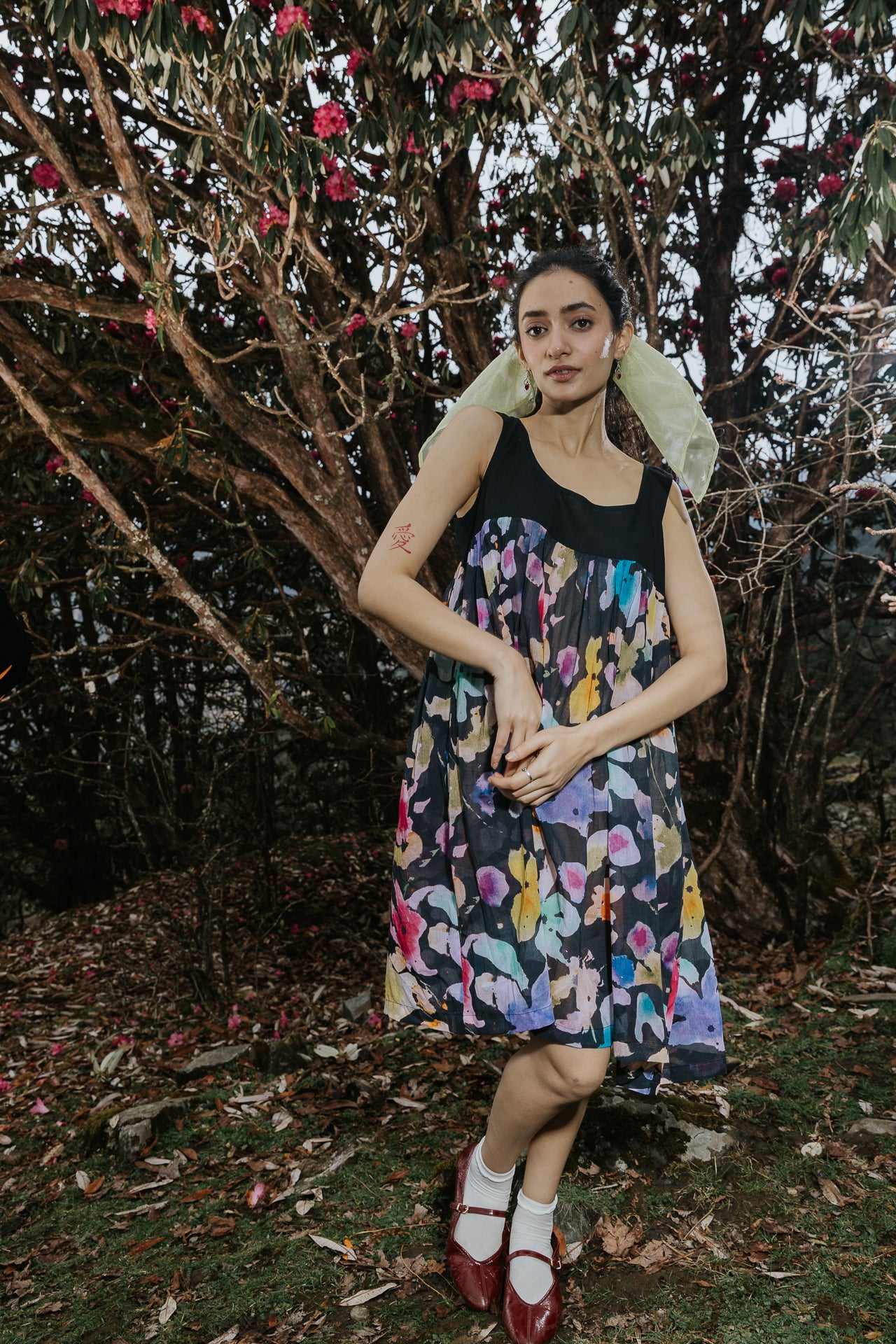 Night Canvas Short Dress