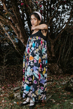 Night Painting Scallop Dress