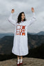 Checkerboard Pomegranate Long Shirt Dress [SALE]