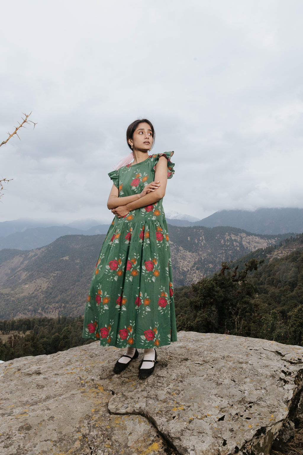 The Rose Flutter Dress