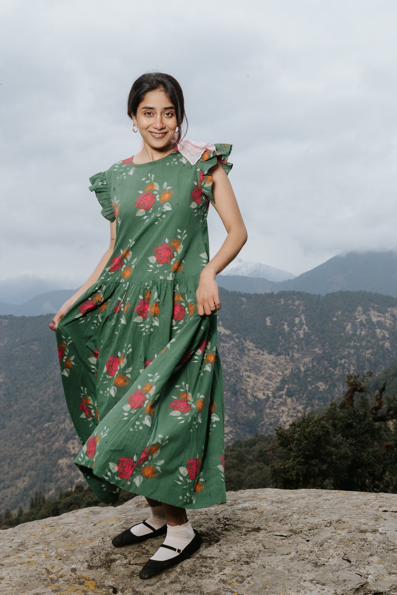 The Rose Flutter Dress