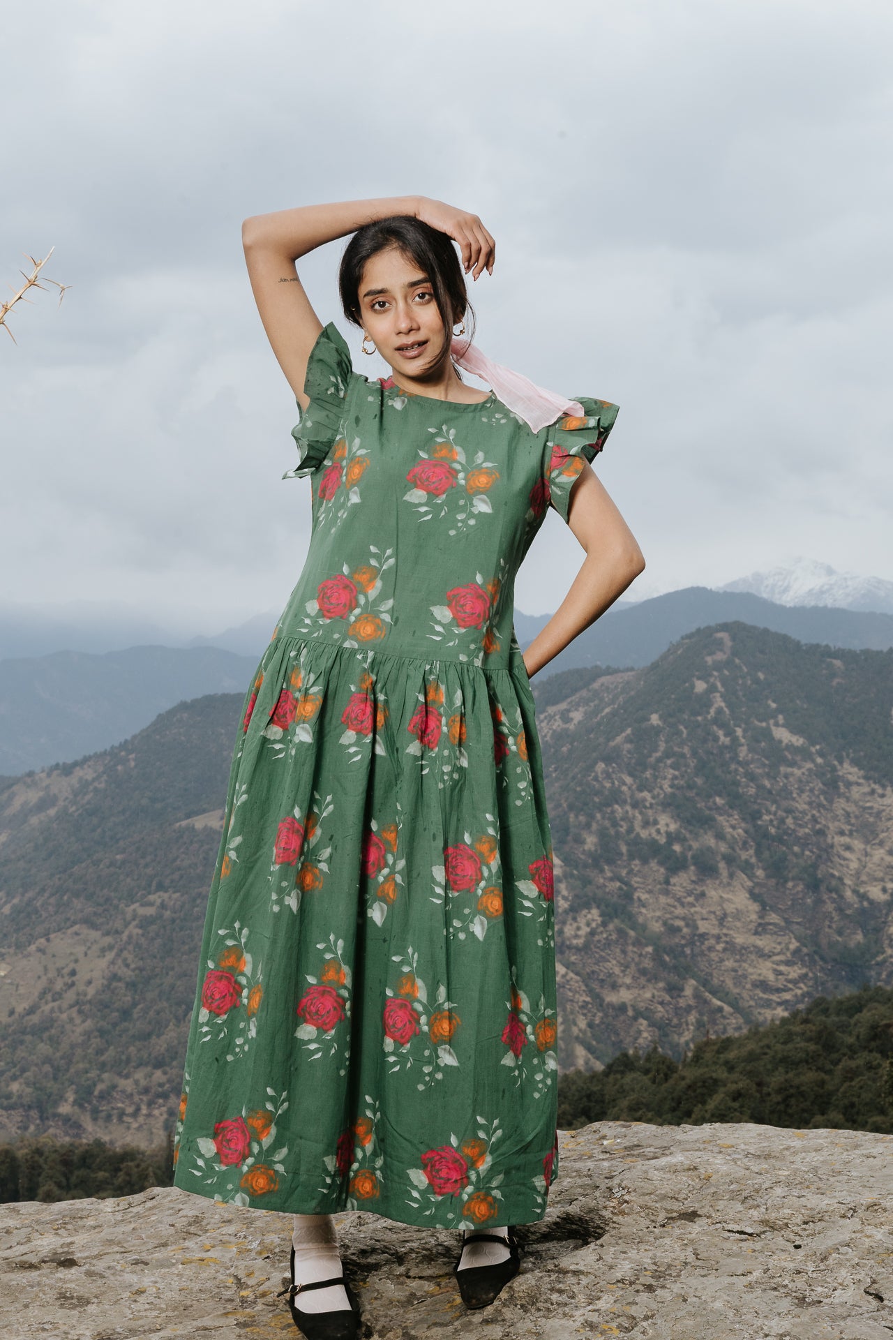 The Rose Flutter Dress