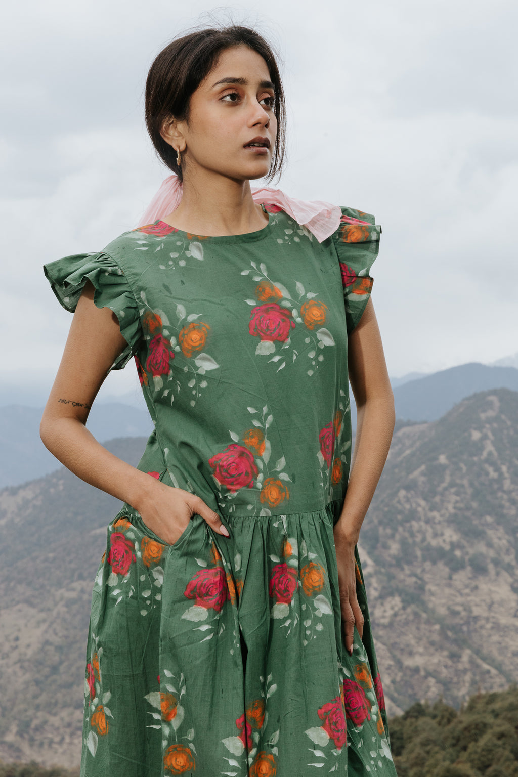The Rose Flutter Dress