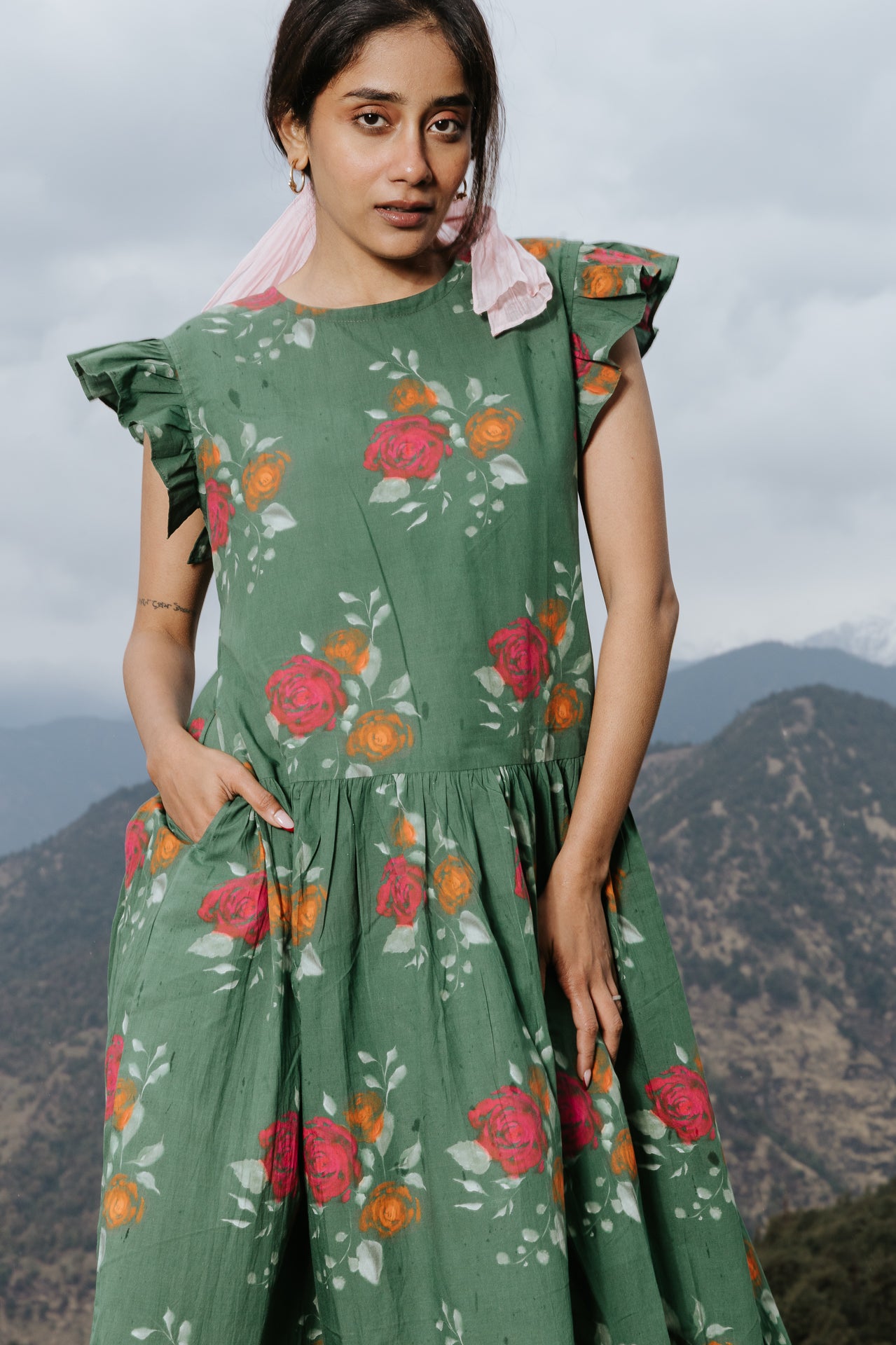 The Rose Flutter Dress