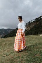 The Painted Plaid Skirt