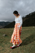 The Painted Plaid Skirt