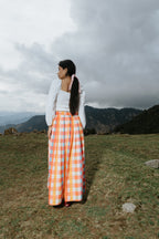 The Painted Plaid Skirt