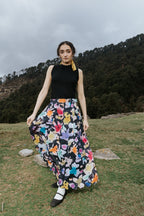 Night Painting Scallop Skirt [SALE]