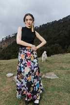 Night Painting Scallop Skirt [SALE]