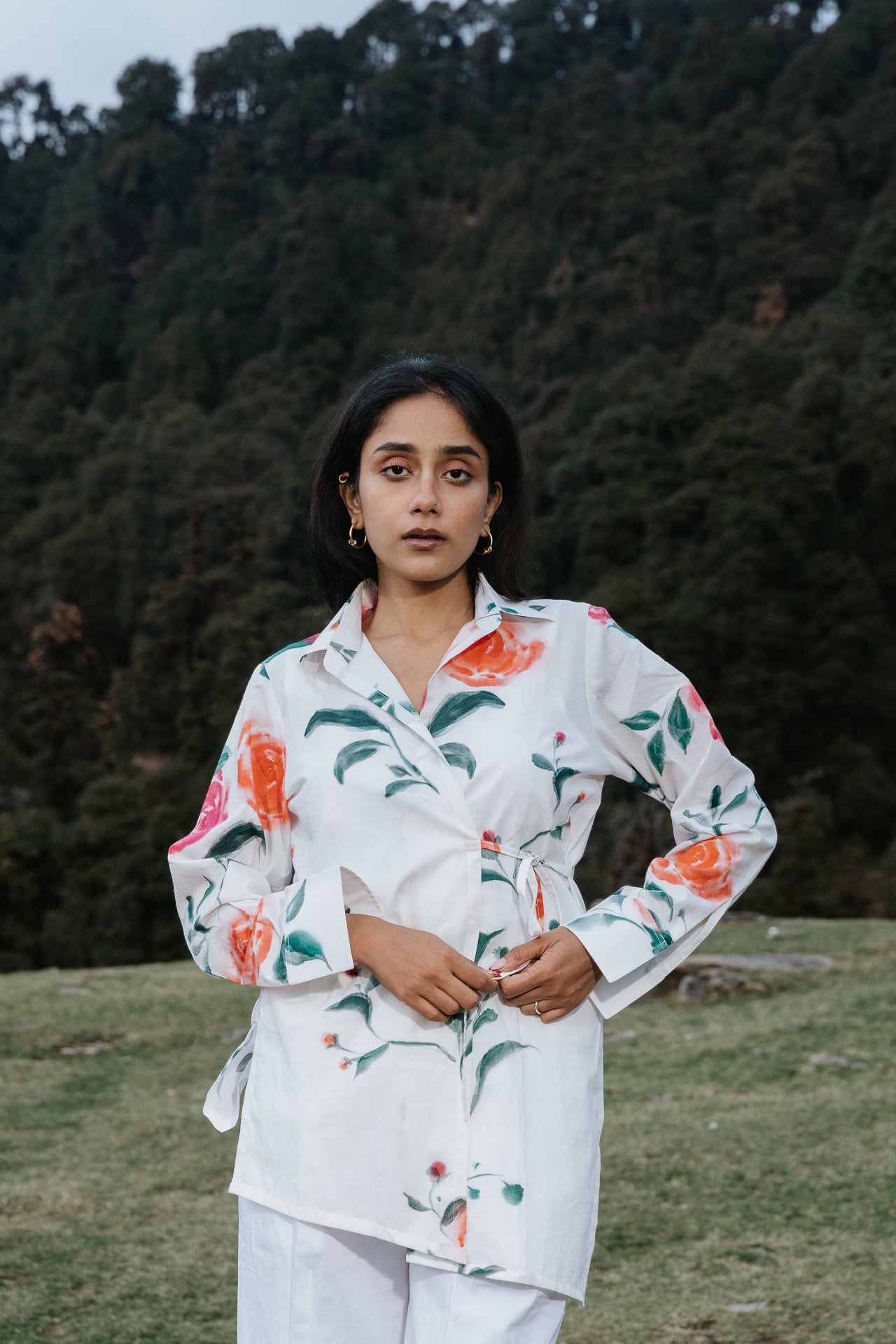 Overgrown in June Wrap Shirt