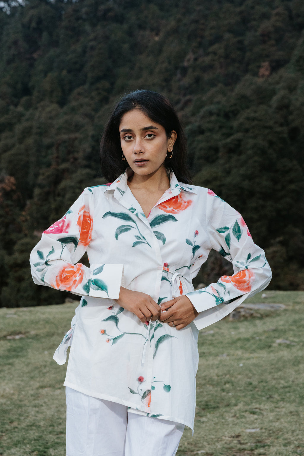 Overgrown in June Wrap Shirt
