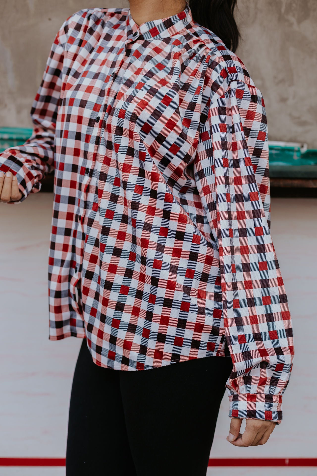 Wool Fern Gathered Shirt