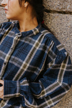 The Gathered Shoulder Wool Shirt