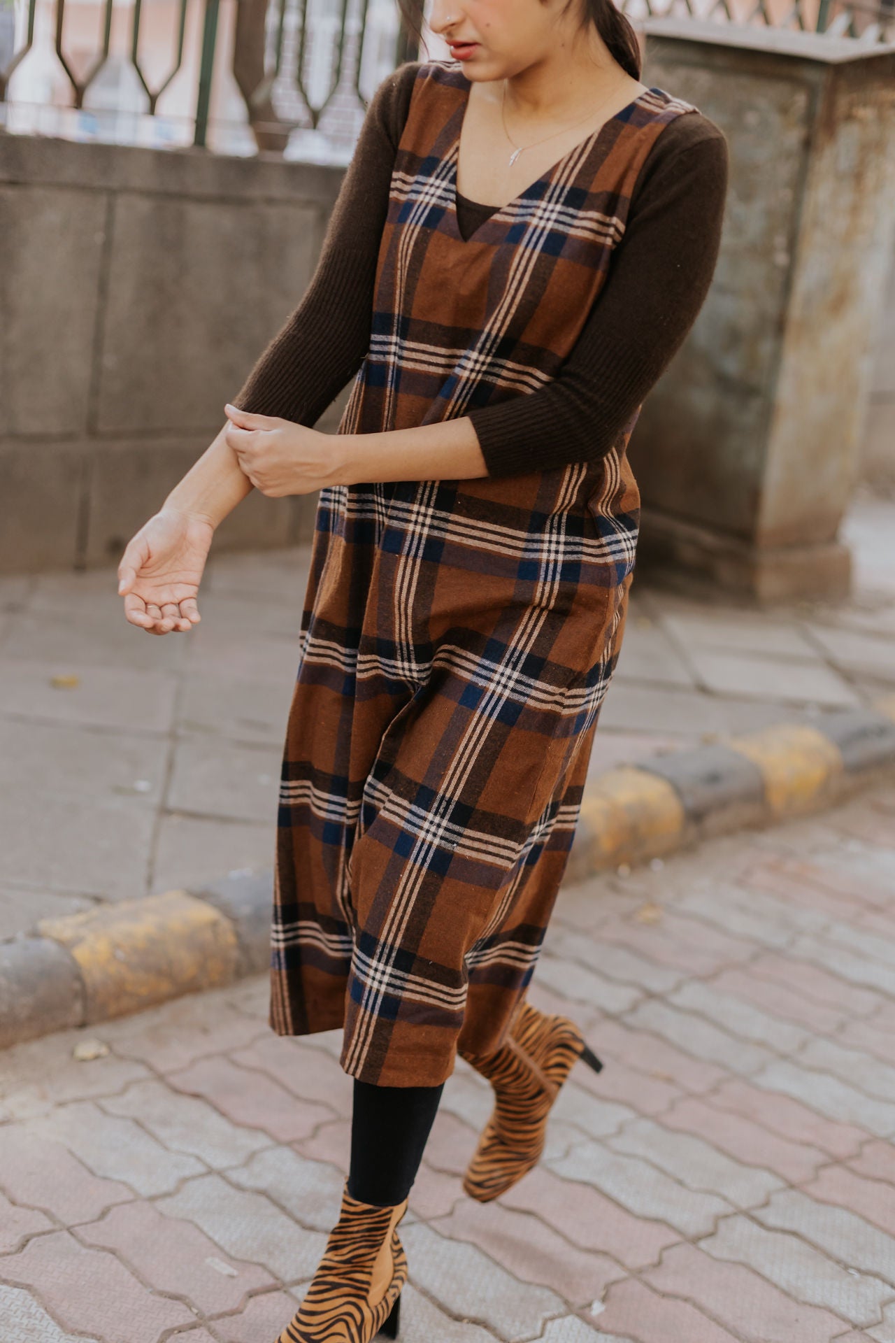 Russet Wool Dress