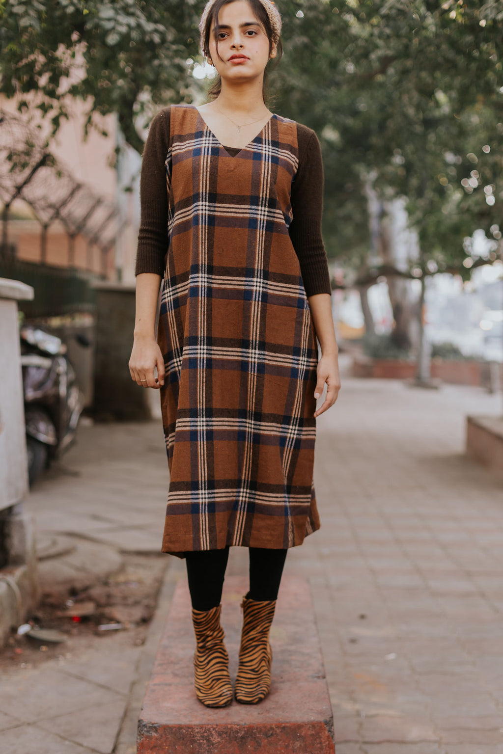 Russet Wool Dress