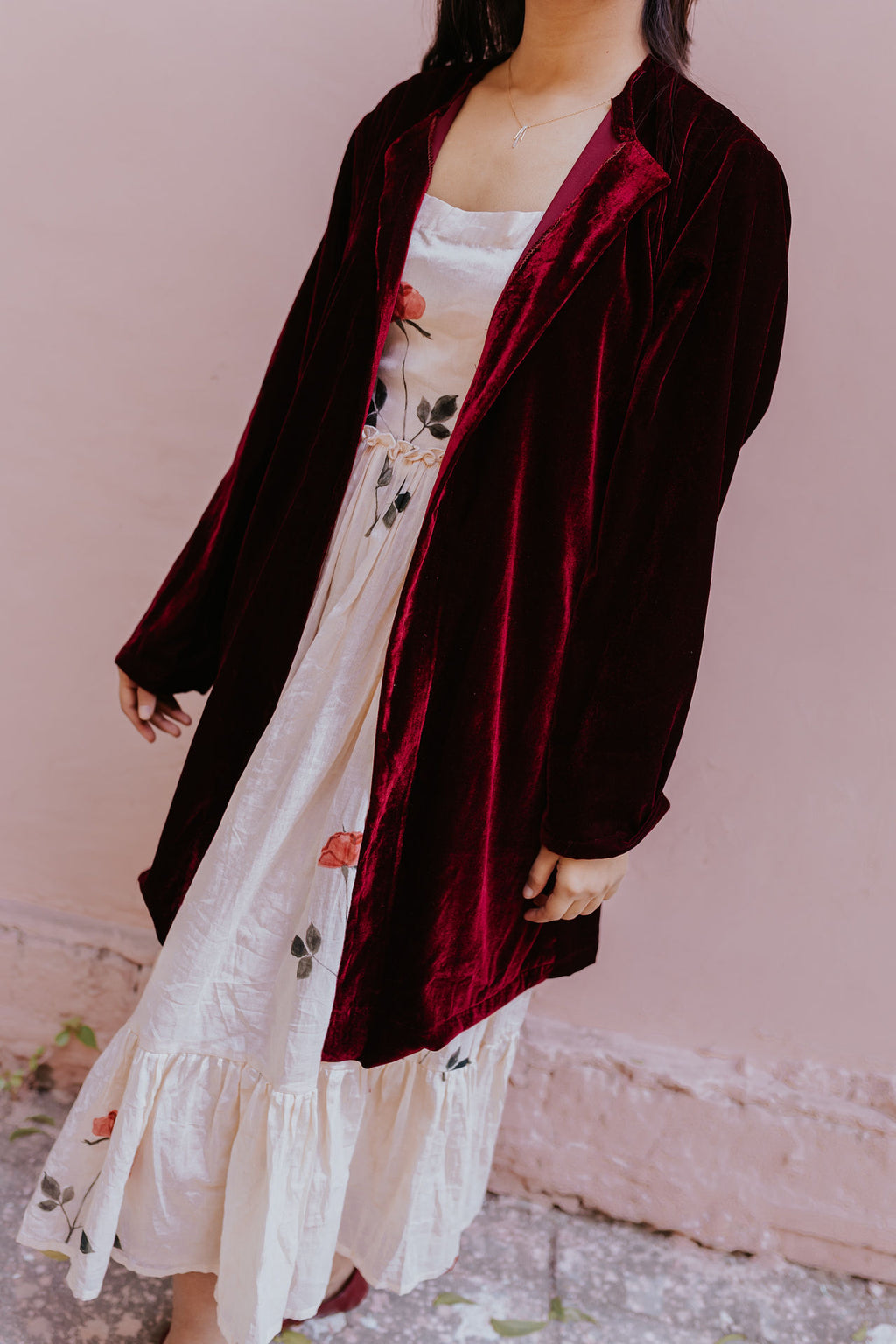 Velvet Chenille Overlay Jacket