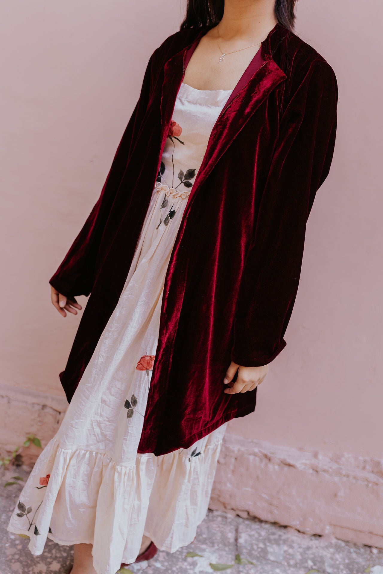 Velvet Chenille Overlay Jacket