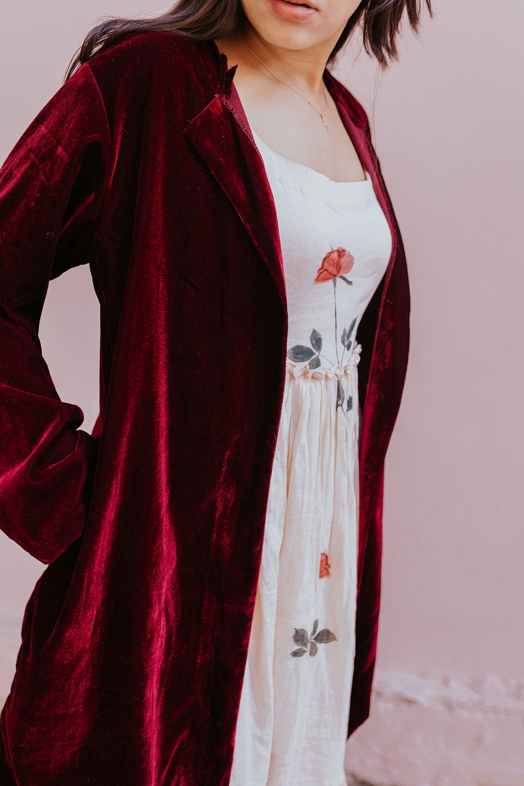 Velvet Chenille Overlay Jacket