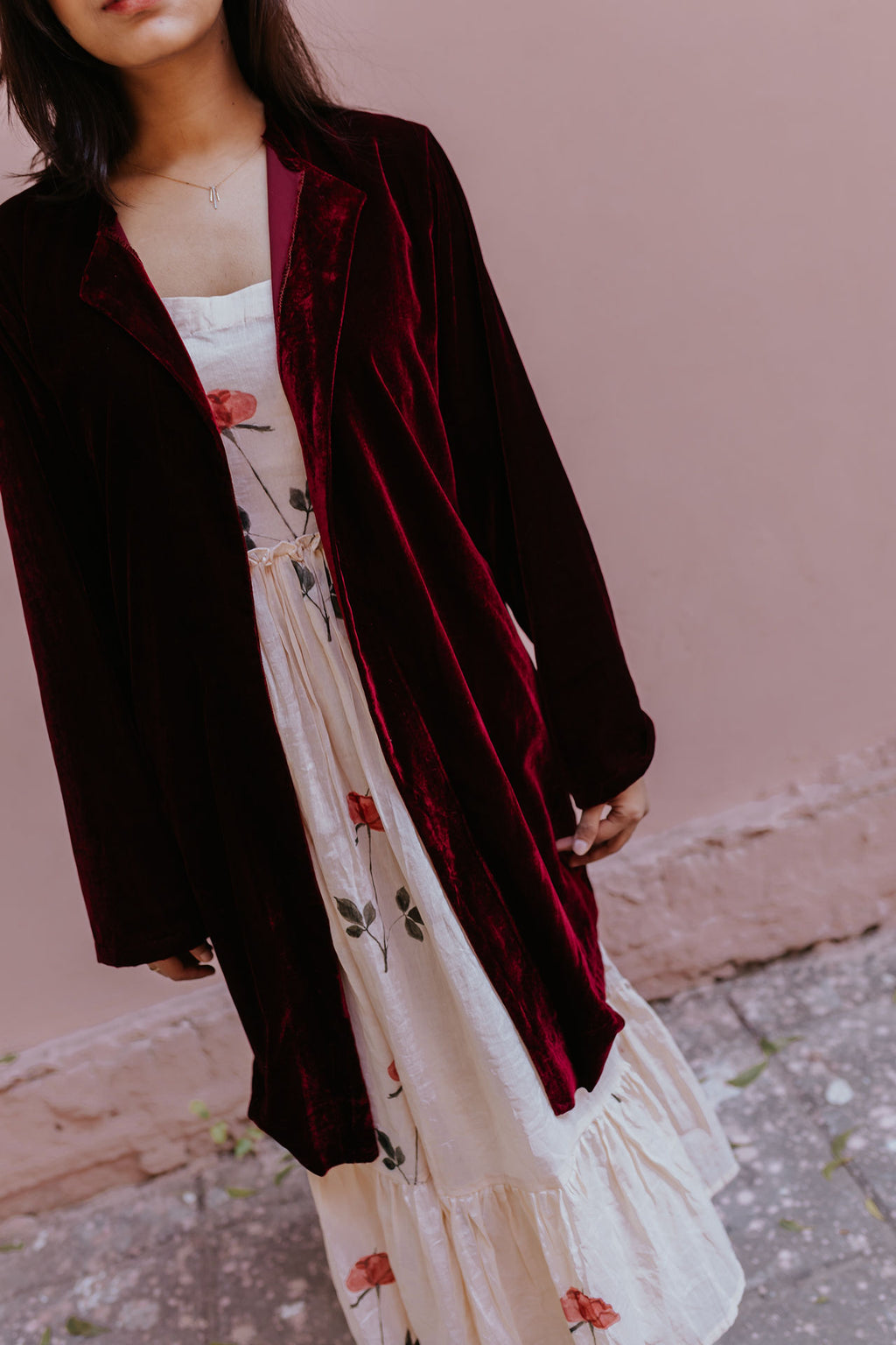 Velvet Chenille Overlay Jacket