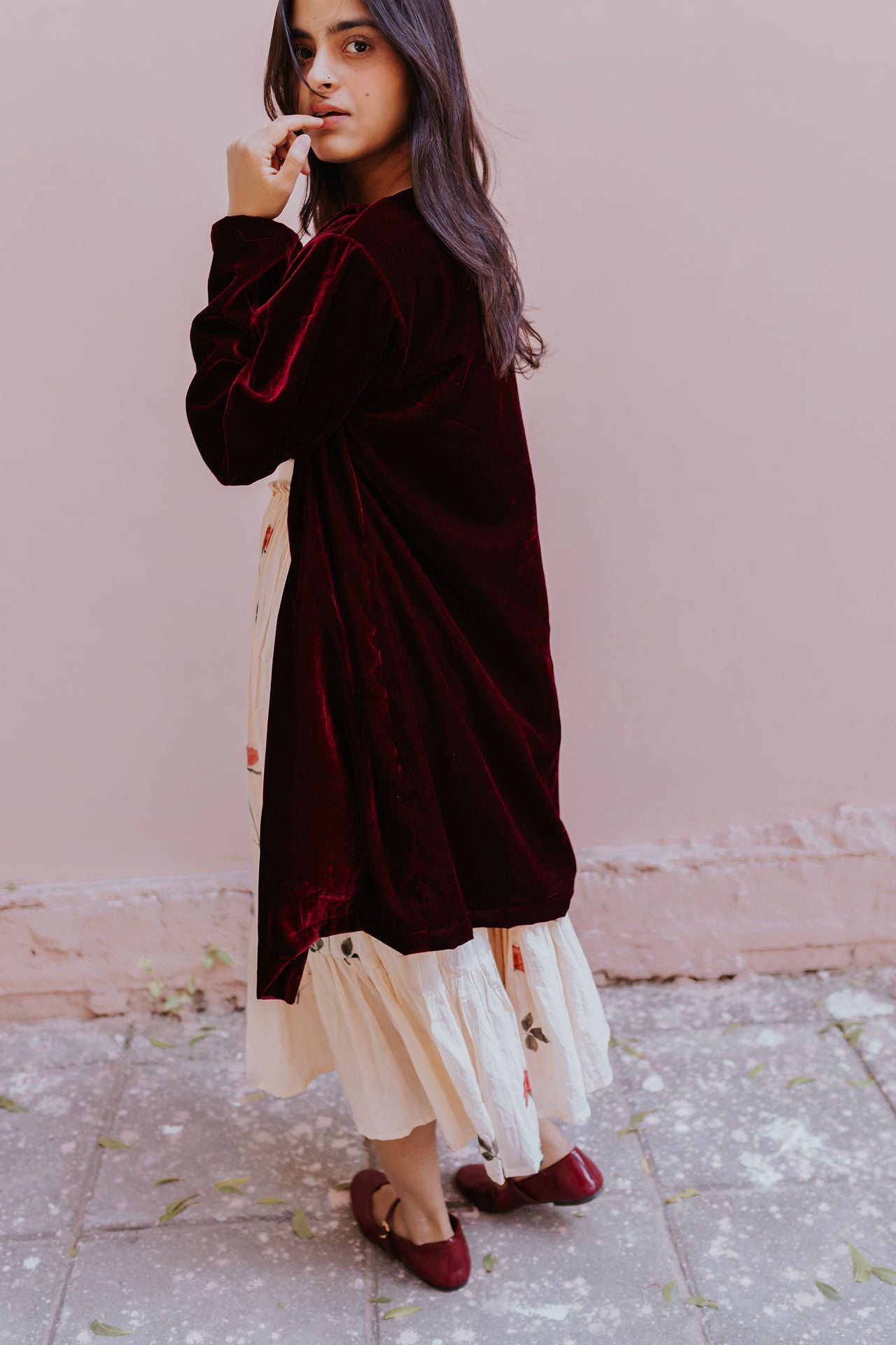 Velvet Chenille Overlay Jacket