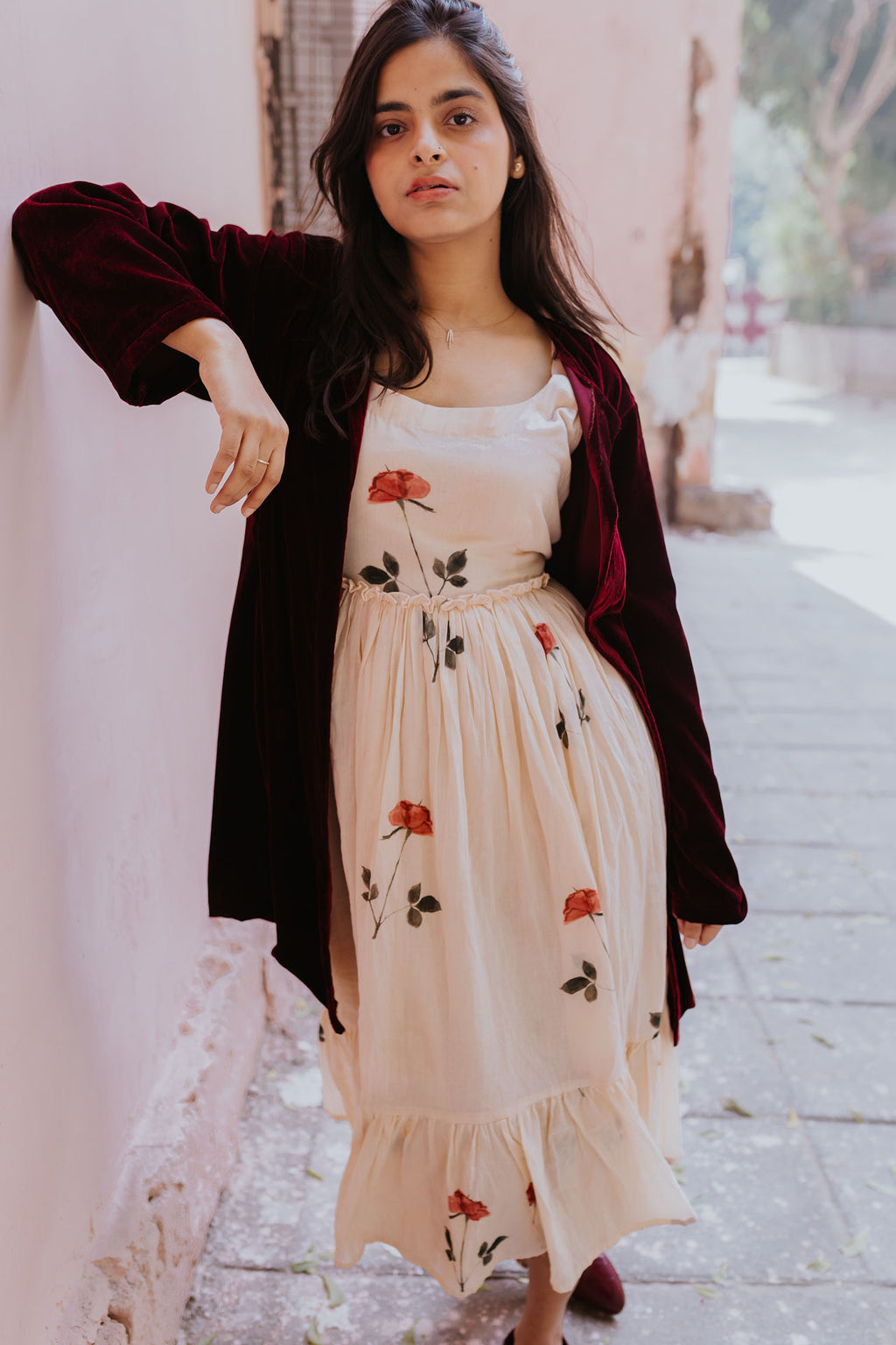 Velvet Chenille Overlay Jacket