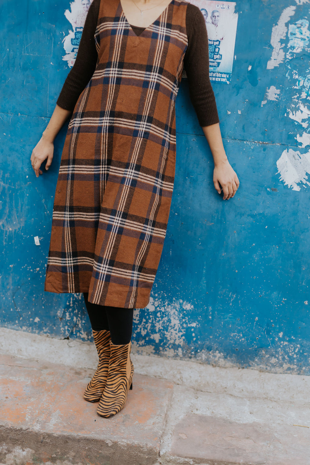 Russet Wool Dress