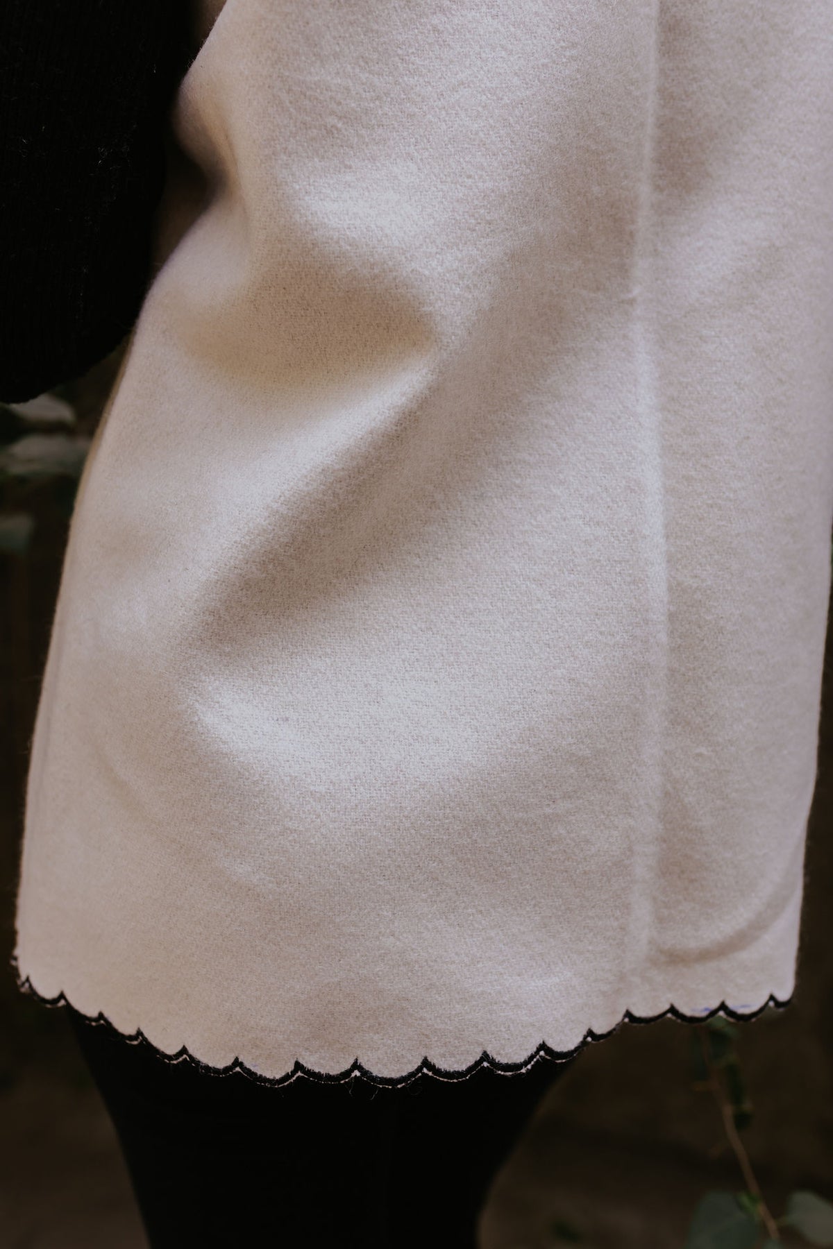 Scallop Wool Sadri, view 4
