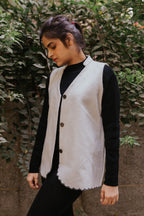 Scallop Wool Sadri
