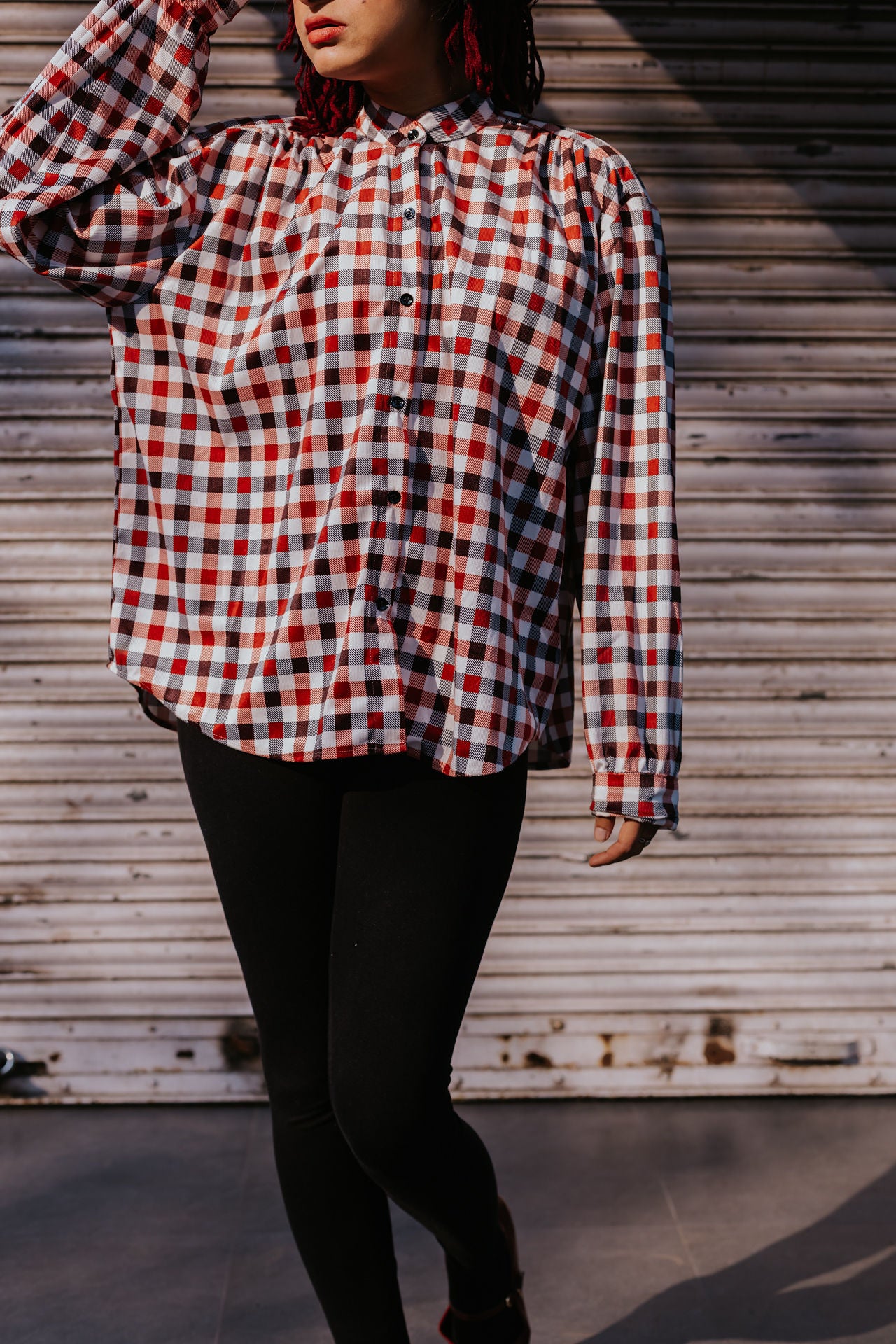 Wool Fern Gathered Shirt