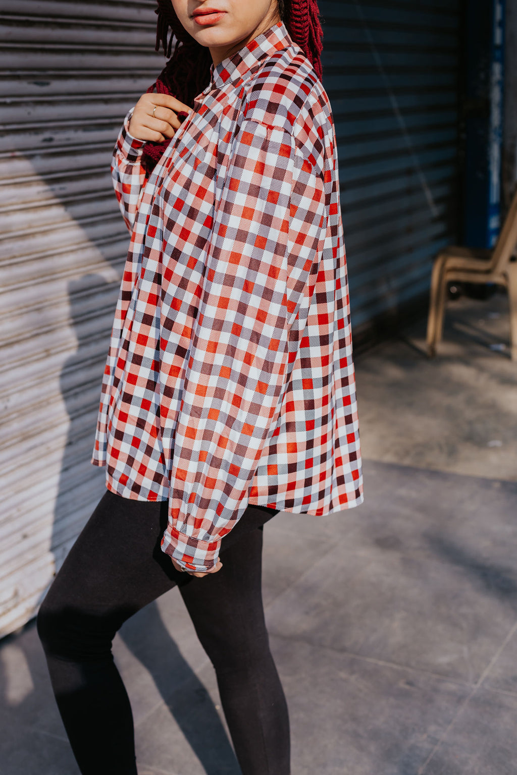 Wool Fern Gathered Shirt