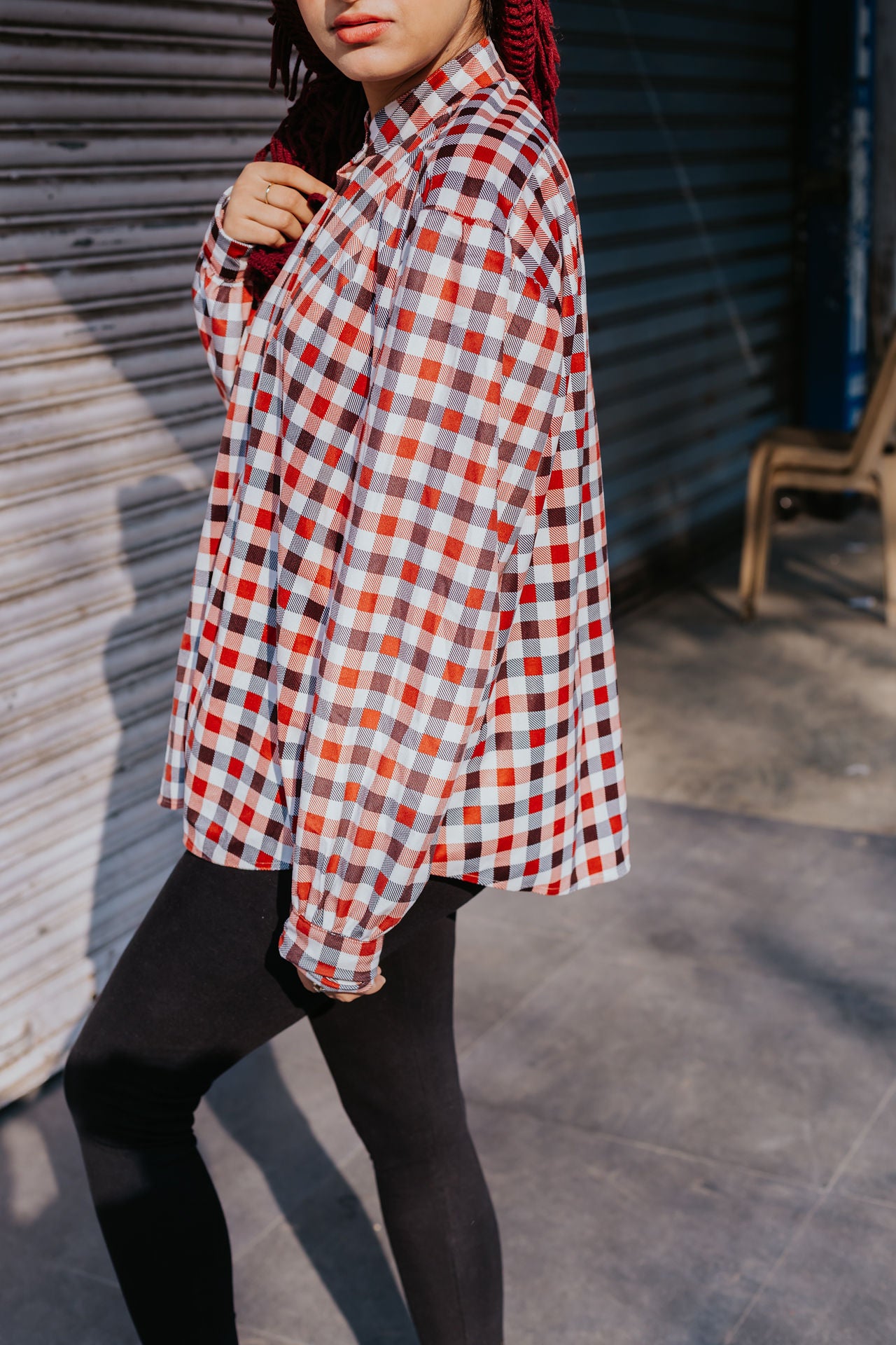 Wool Fern Gathered Shirt