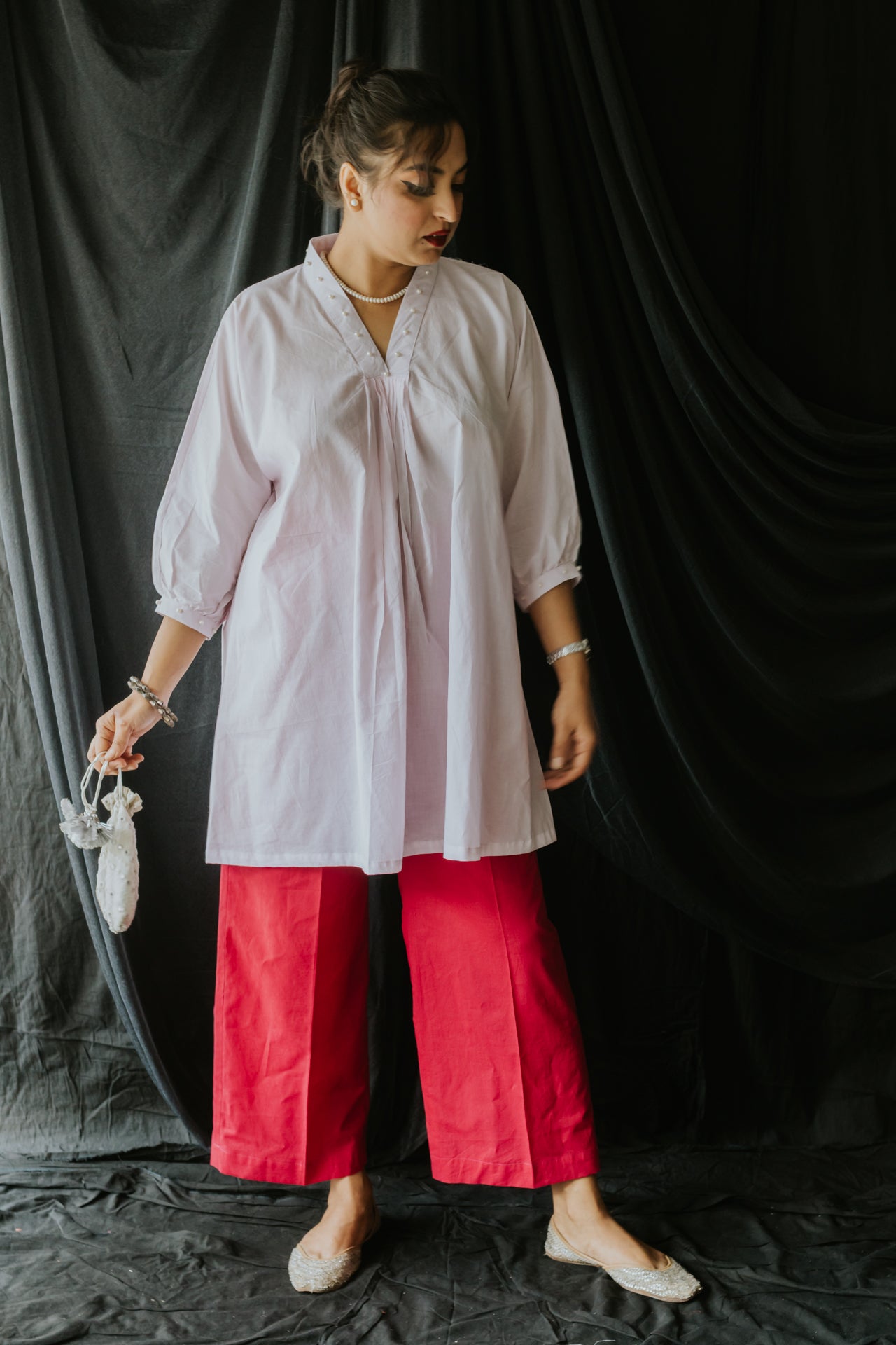 Pink Hot Pink Pearl Set