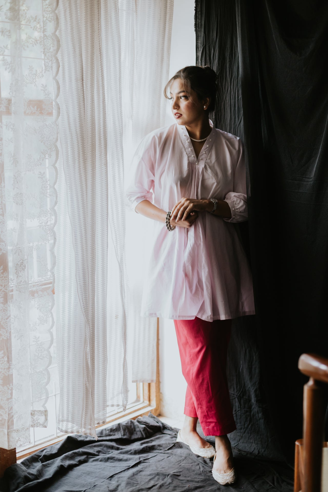 Pink Hot Pink Pearl Set