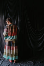 Multicolor Linen Check Cord Set