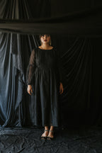 Black Chanderi Sitara Dress
