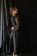 Black Chanderi Sitara Dress