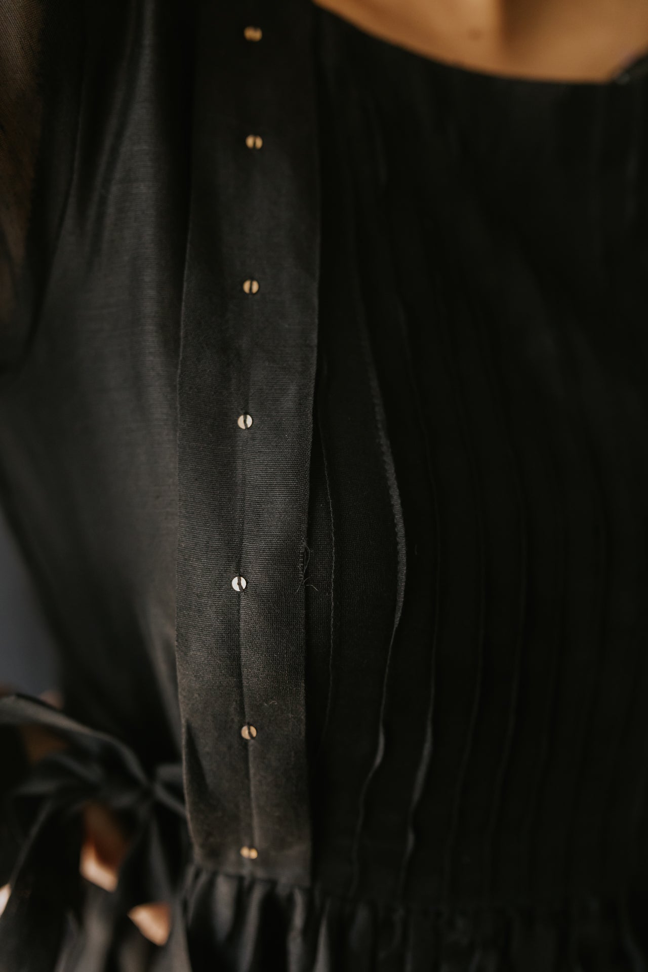 Black Chanderi Sitara Dress