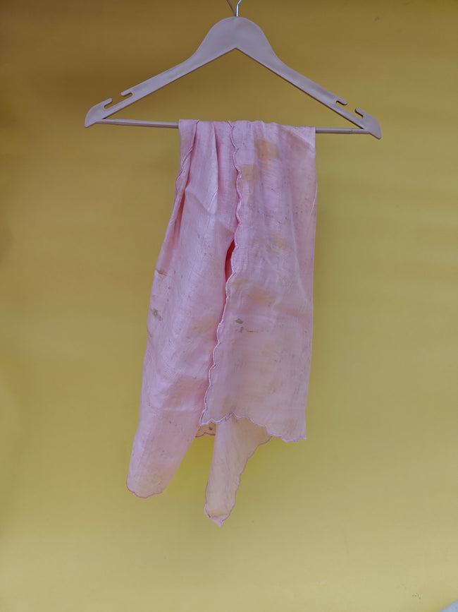 Blush Petal Flower-Dyed Stole Hover Image