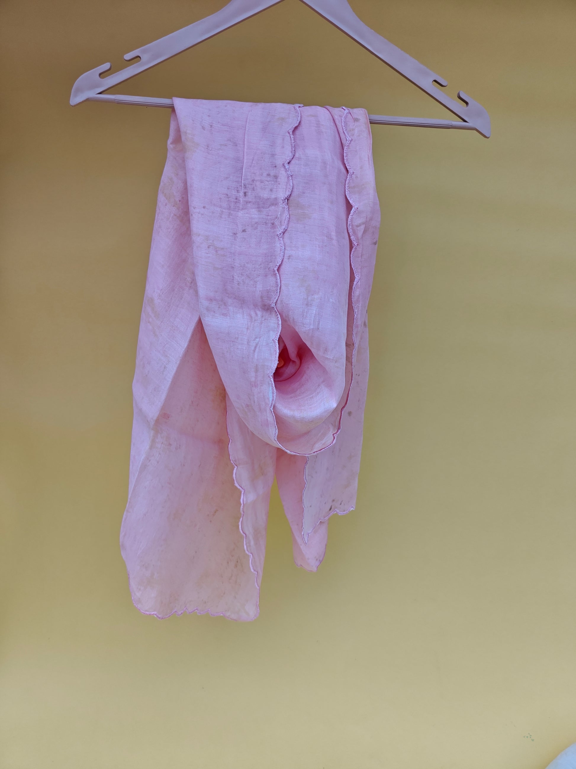 Blush Petal Flower-Dyed Stole