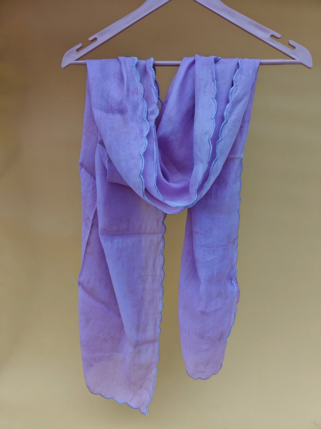 Lavender Bloom Flower-Dyed Stole