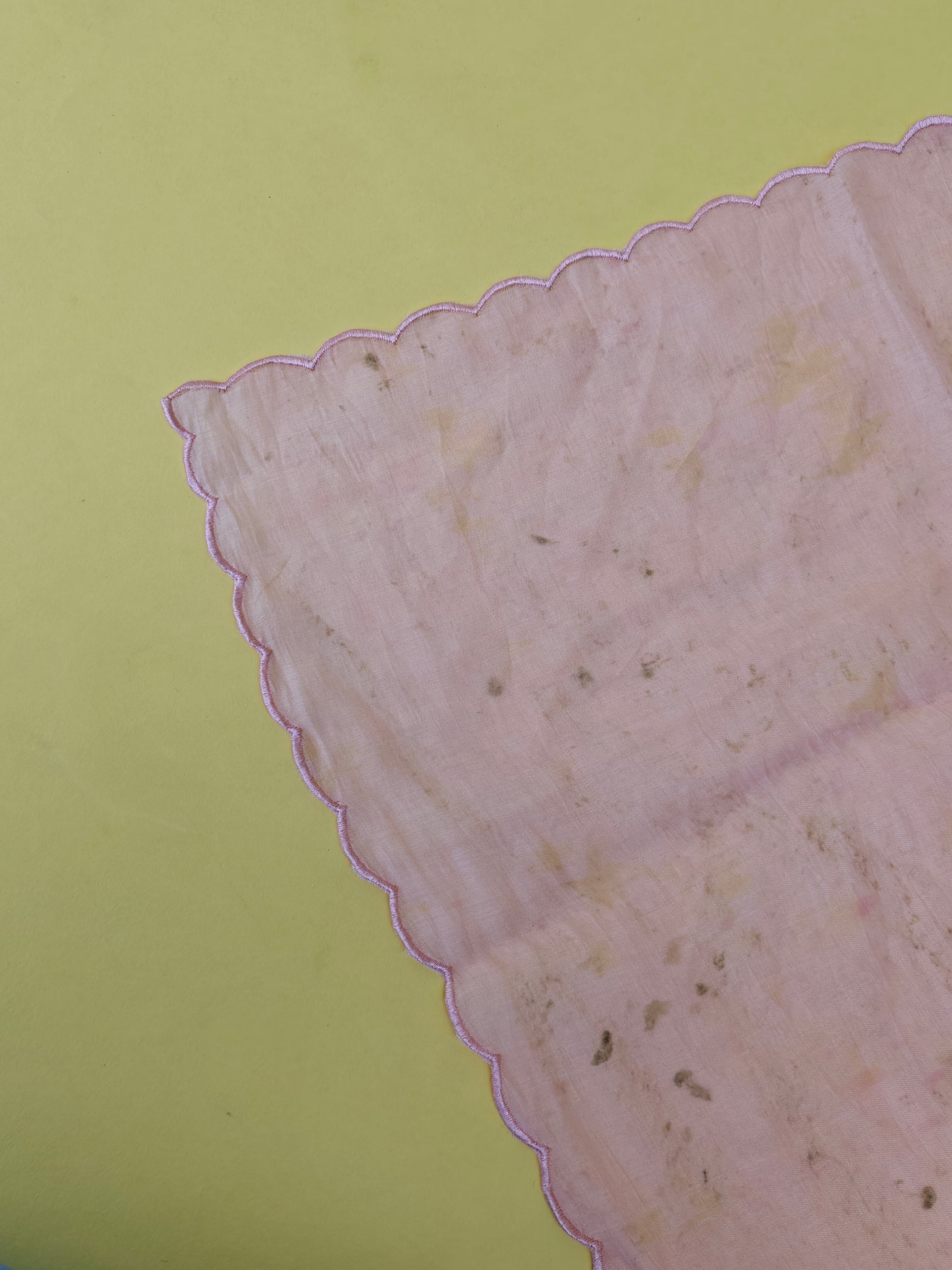 Blush Petal Flower-Dyed Stole
