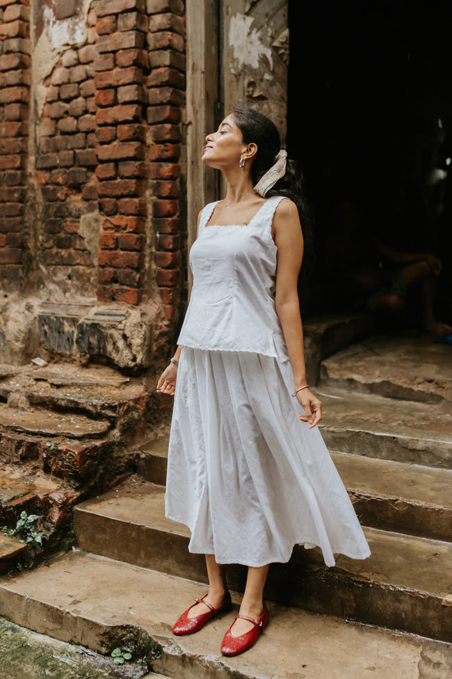 Cloudline Pleated Wrap Skirt Main Image