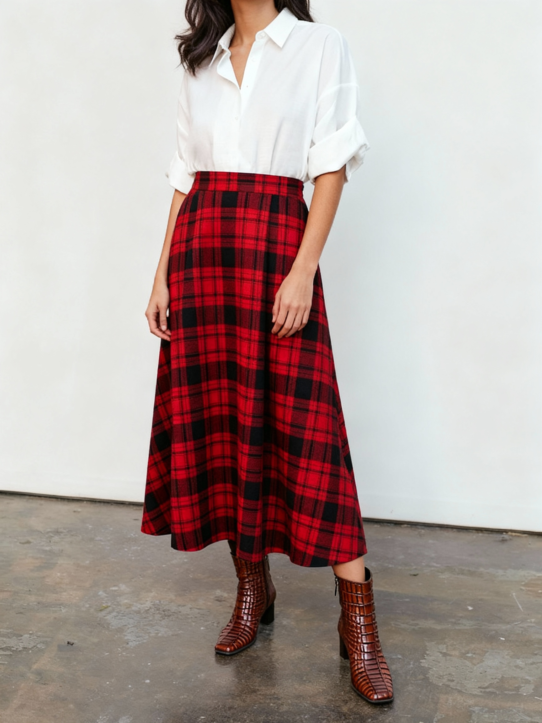 Mulberry Wool Skirt