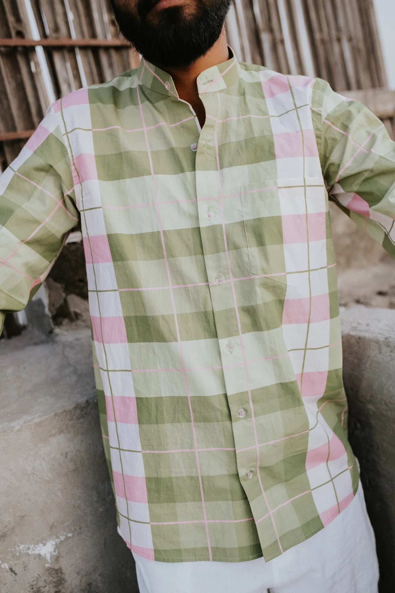 Avacado Check Shirt