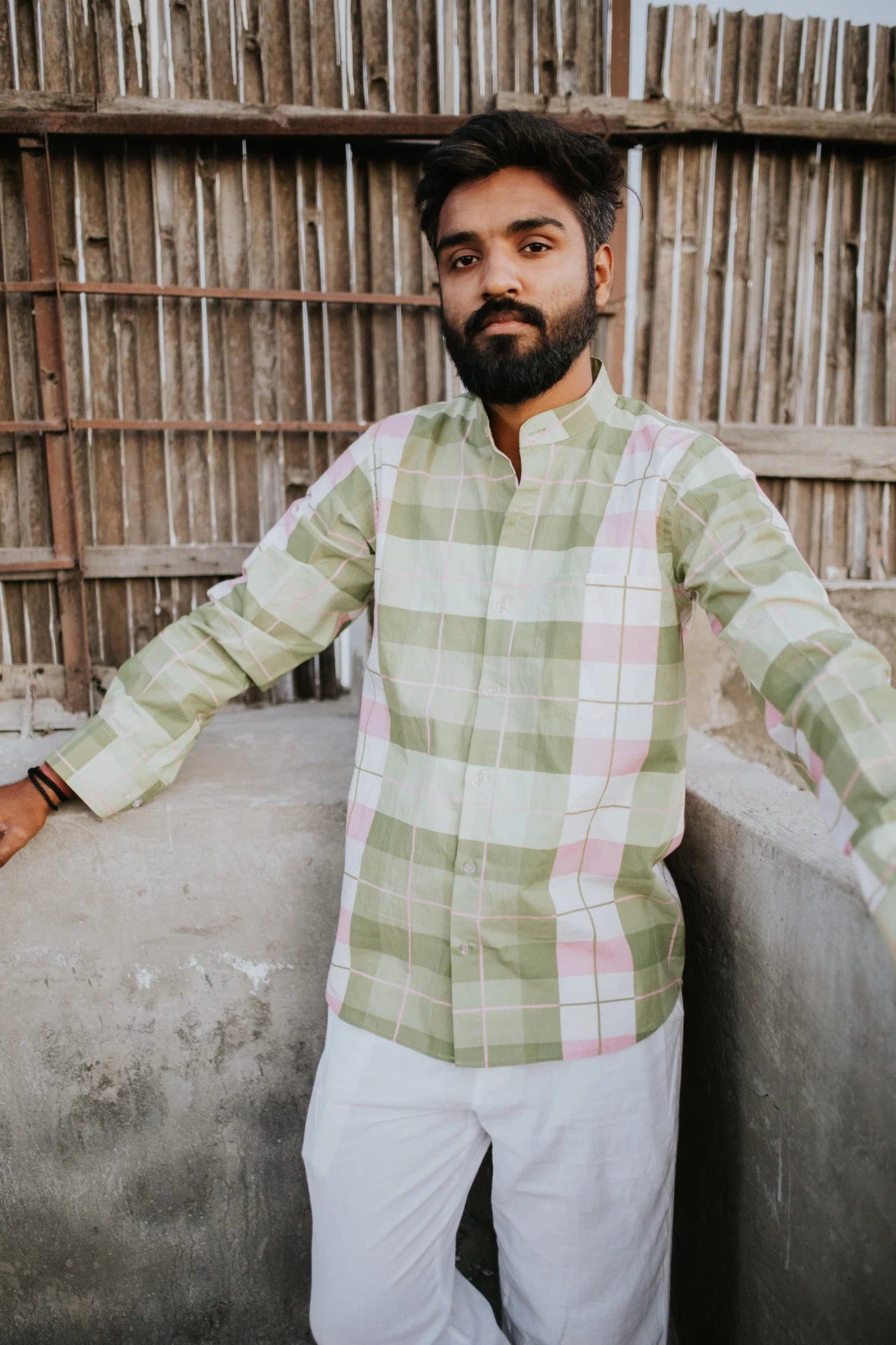 Avacado Check Shirt