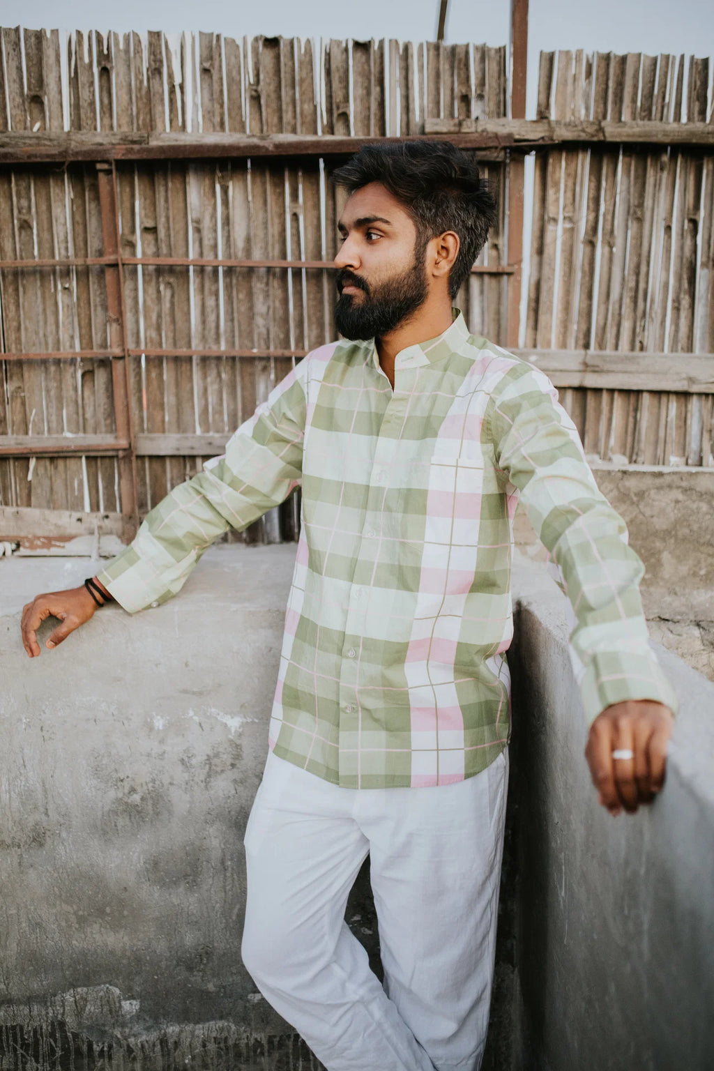 Avacado Check Shirt