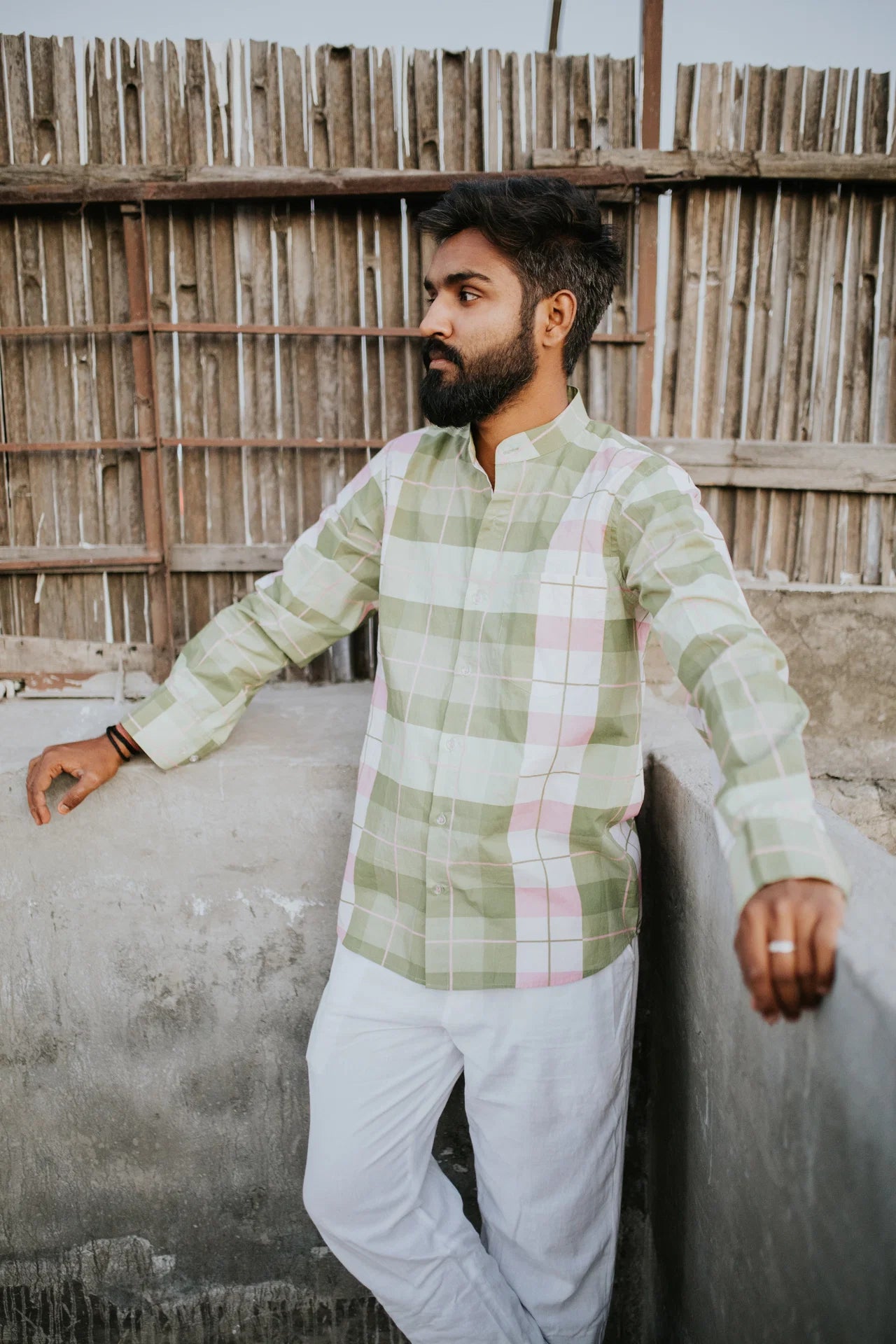 Avacado Check Shirt