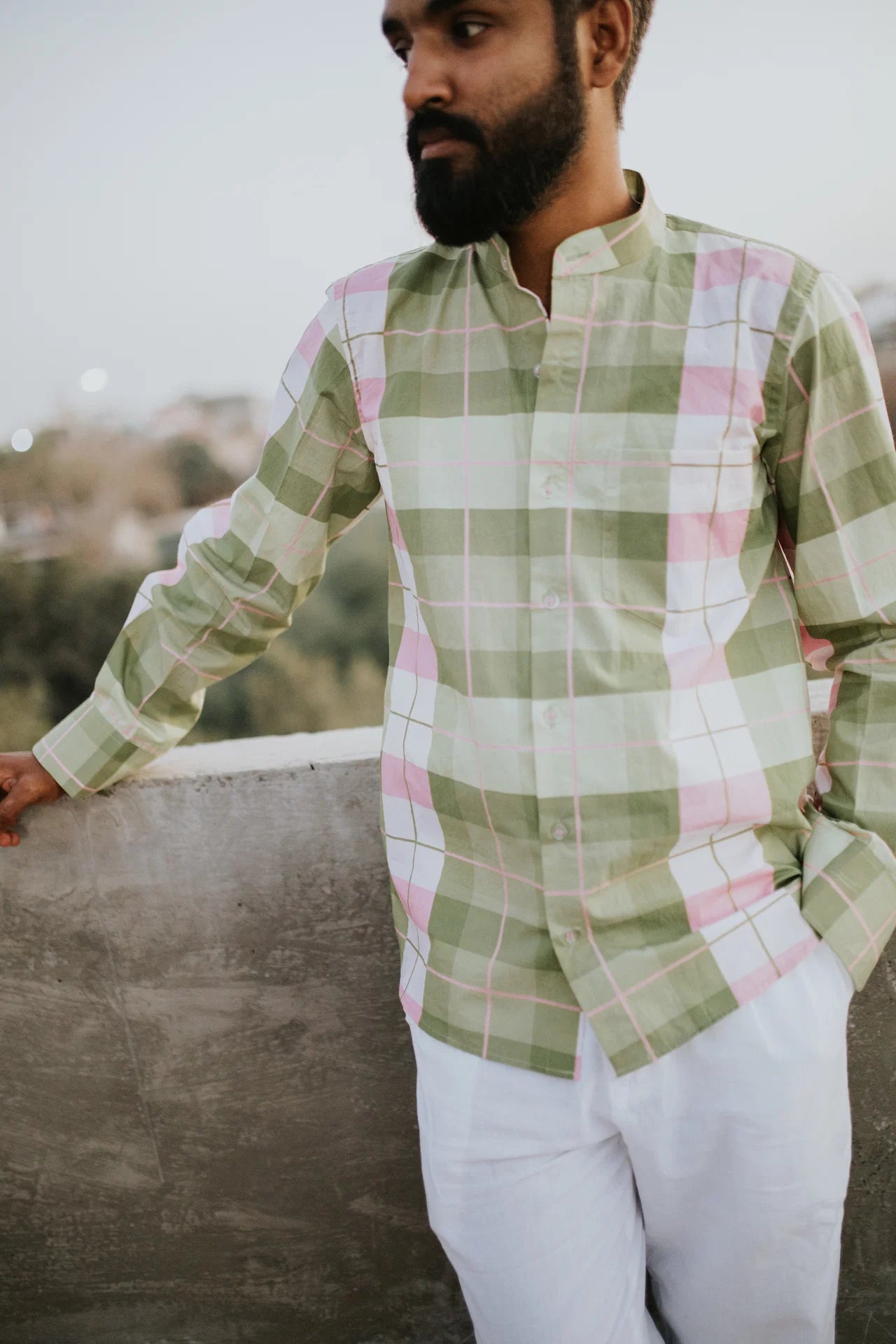 Avacado Check Shirt